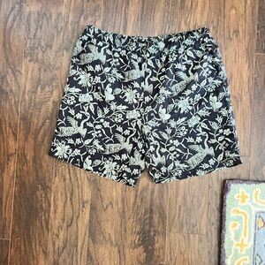 Tommy Bahama Black and Green Patterned Shorts